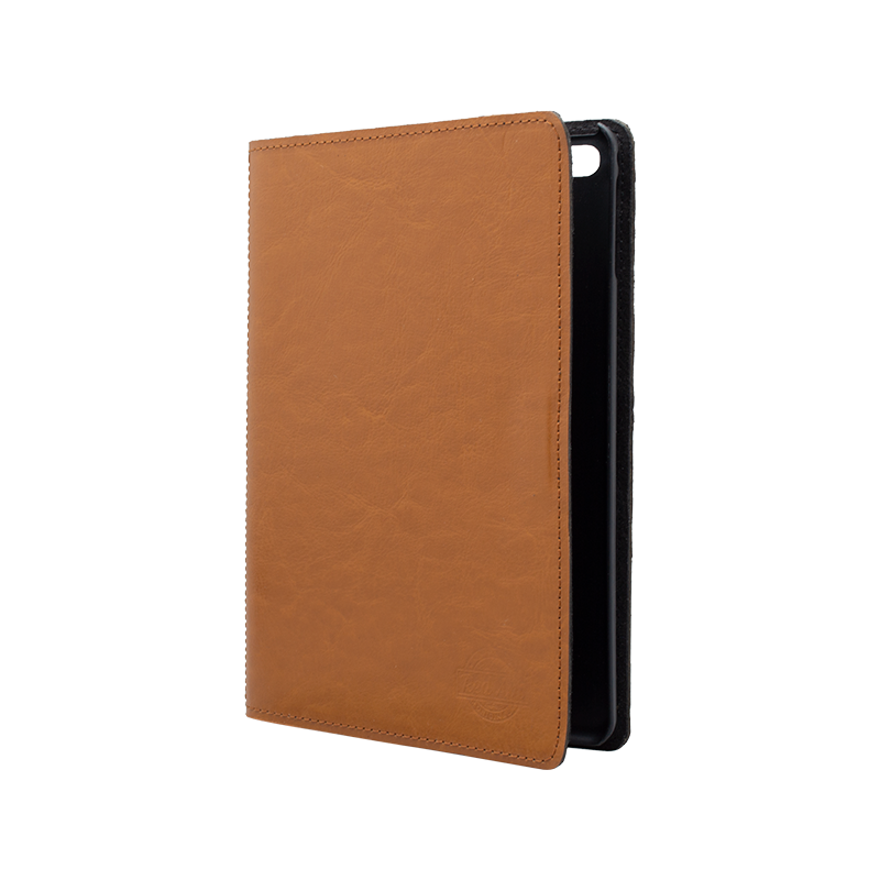 Kožené knižkové puzdro Whiskey Aroma horčicové iPad Pro 12,9" 2020 (4. generácie)