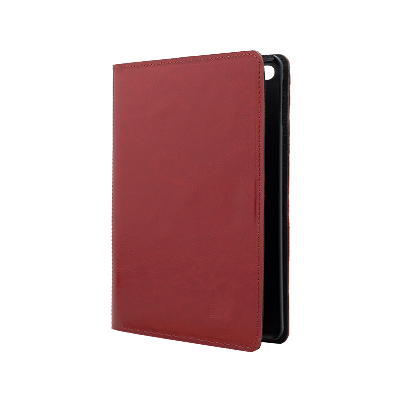 Kožené knižkové puzdro Whiskey Aroma červené iPad 2019 (7. generácie)