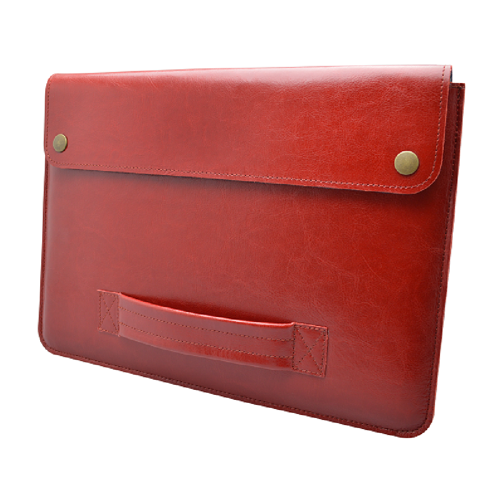 Kožené puzdro na notebook Urban červené MacBook Pro 13" / Air 13"