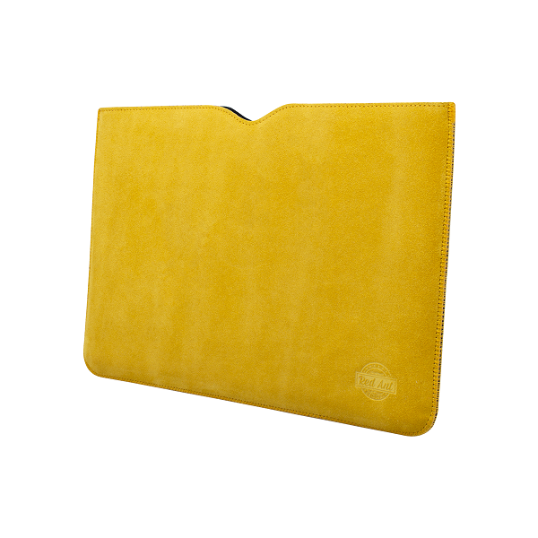 Ochranné puzdro na notebook z brúsenej kože Spring žlté 13"