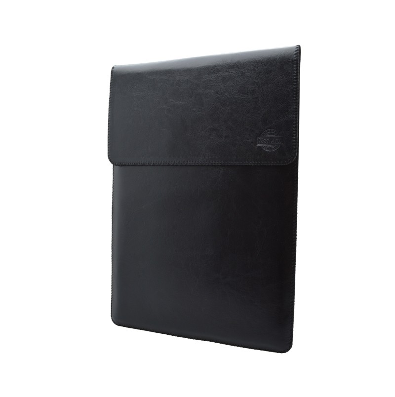 Kožené puzdro na notebook Clear čierne 13"