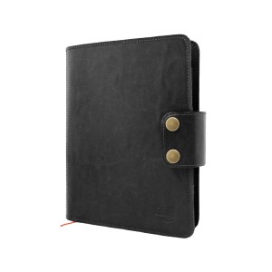 Leather cover for notebook / diary with closure URBAN Edition A5 